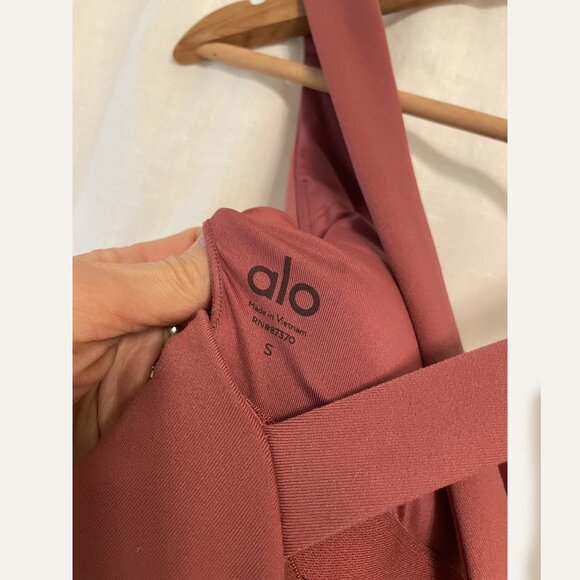 Alo Airbrush Physique Onesie S Jumpsuit Mars Clay - Picture 6 of 10